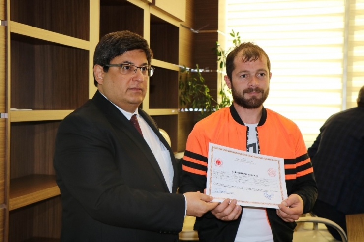 Denetimli Tadilata Teşekkür Belgesi