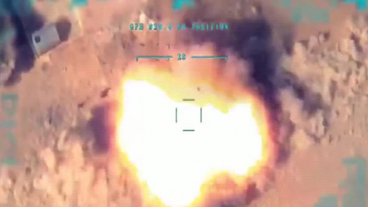 Barış Pınarı Harekatı’nda Teröristlere Ait Araca Tam İsabet