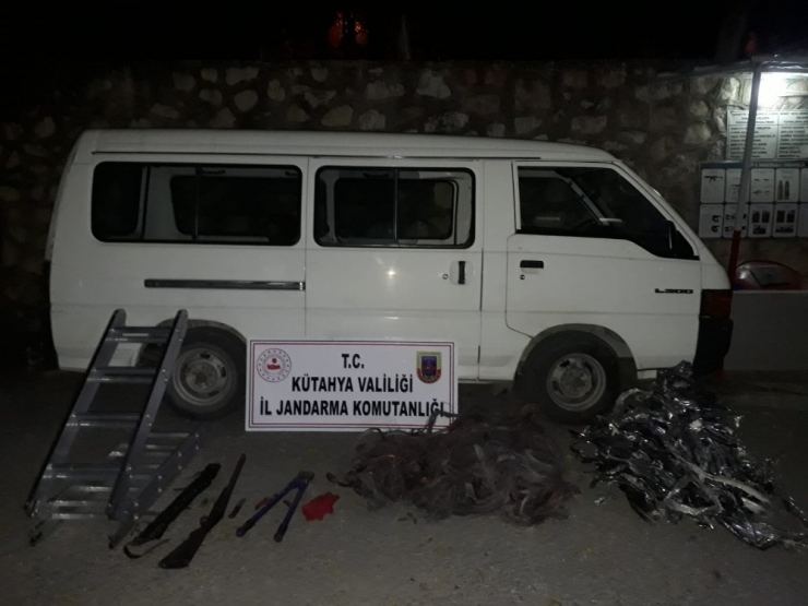 Jandarmadan Kablo Hırsızına Suçüstü