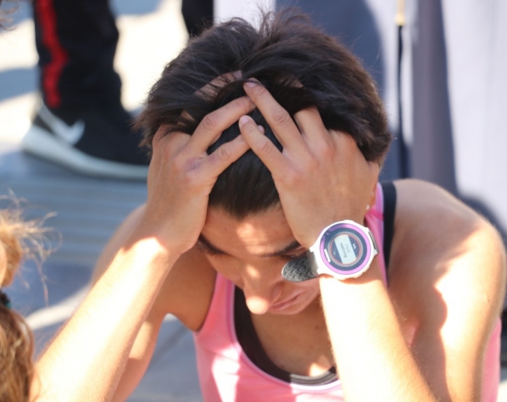 Dereceye Giremeyen Sporcu Gözyaşlarına Boğuldu