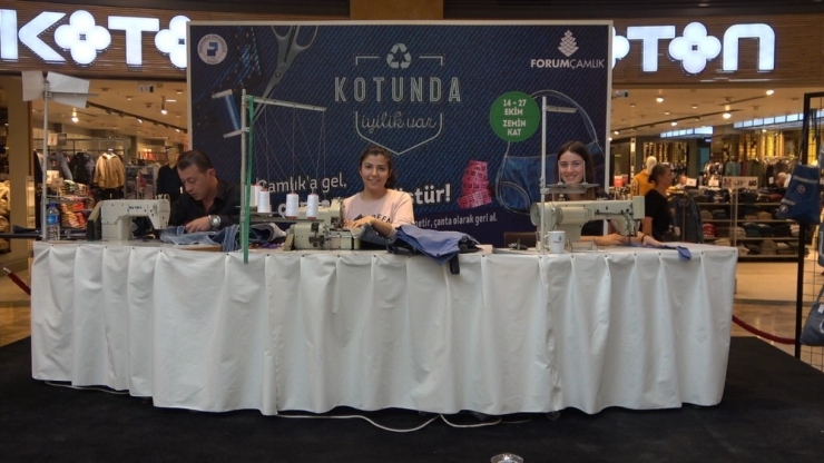 Kot Ve Kanvas Pantolonlar Çanta, Doğaya Fidan Ve Eğitime Katkı Olacak