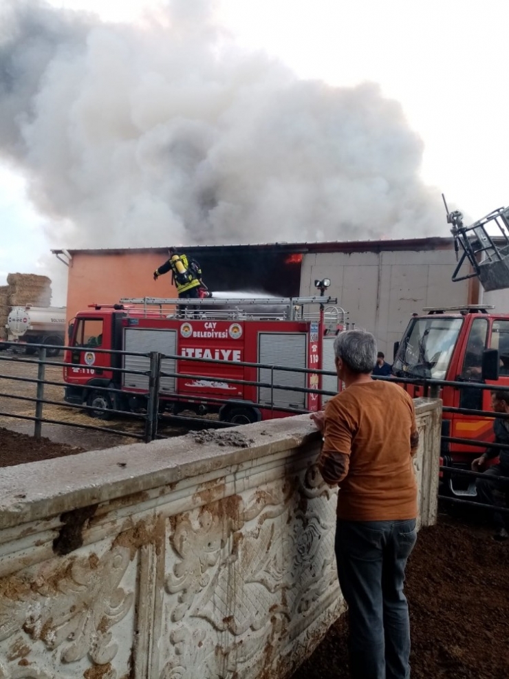 Bolvadin’de Çiftlik Yangını