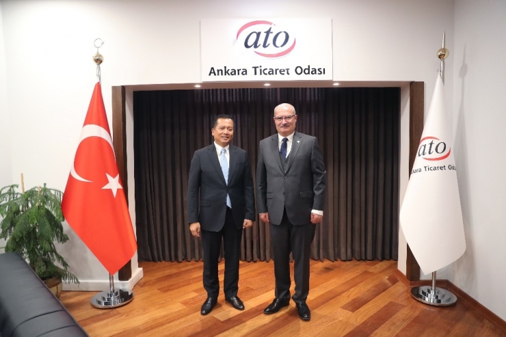 Endonezya Büyükelçisi İkbal, Ato Başkanı Baran’ı Ziyaret Etti