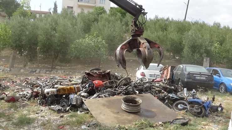 Trafikten Men Edilen Motosikletler Silah Endüstrisinde Kullanılacak