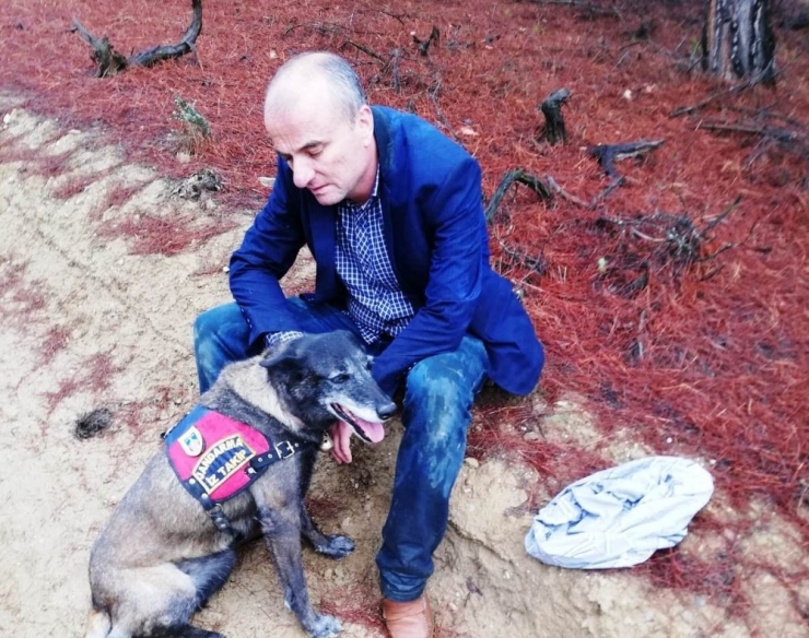 Ormanda Kaybolan Orman İşletme Şube Müdürü Zengin’i Takip Köpeği Buldu