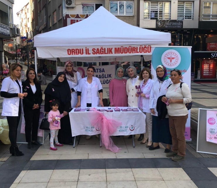 Fatsa’da Meme Kanseri Farkındalık Etkinliği