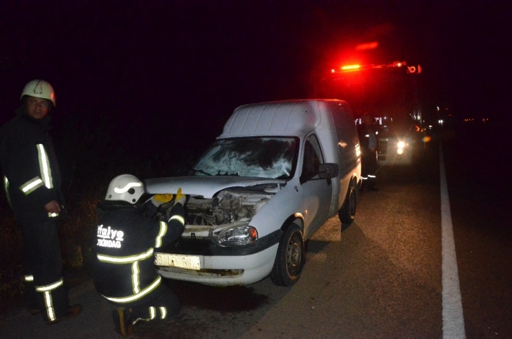 Yardıma Diye Giden Şoförün Arabasında Patlama