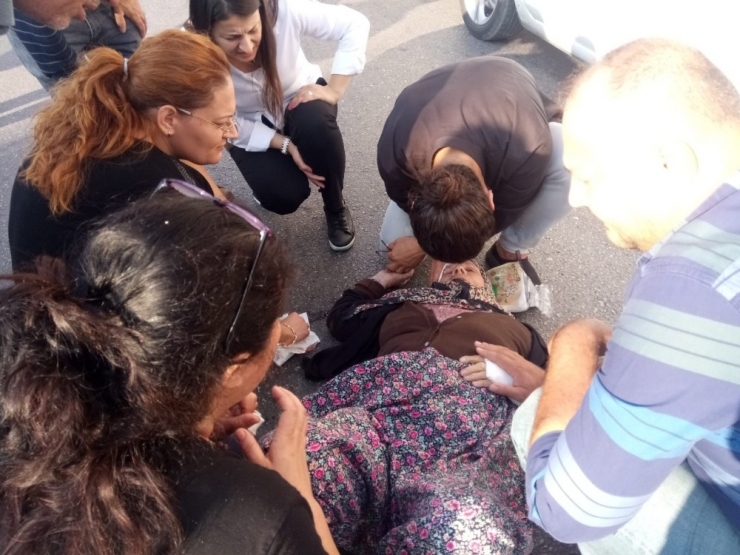 Yolun Karşısına Geçmek İsterken Canından Oluyordu