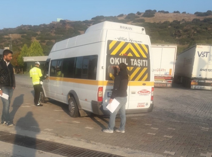 Kula’da Okul Servislerine Sıkı Denetim