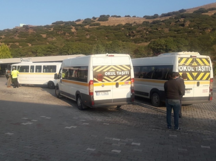 Kula’da Okul Servislerine Sıkı Denetim