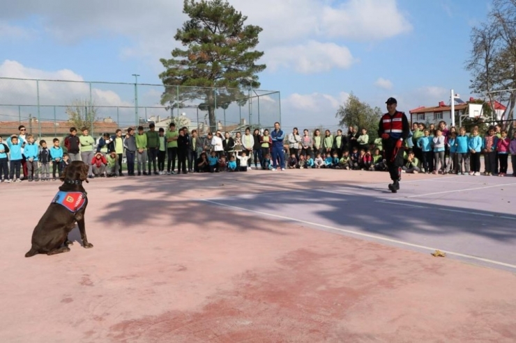 Jandarmadan Öğrencilere Trafik Eğitimi