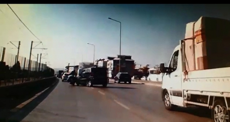 Bursa’da İnanılmaz Kaza Kamerada