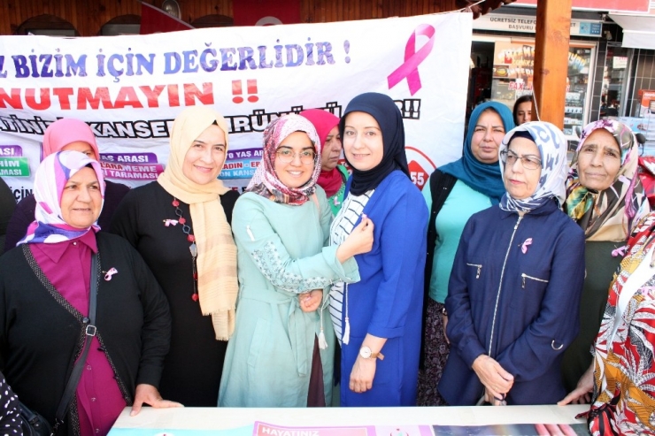Erdemli’de Meme Kanseri Farkındalık Etkinlikleri