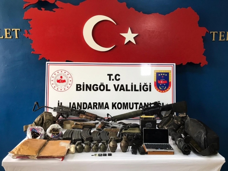 Bingöl’de Silahlar Ve Mühimmat Ele Geçirildi