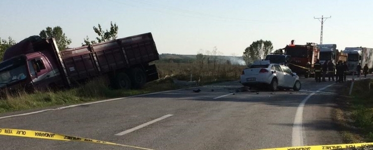 Edirne’de Trafik Kazası: 1 Ölü