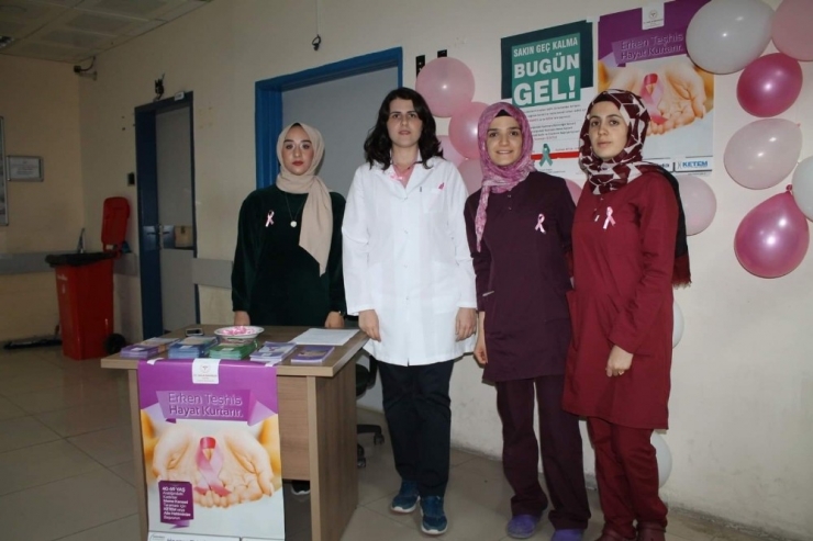 Midyat Ketem Biriminden Meme Kanseri Bilinçlendirme Standı Açıldı