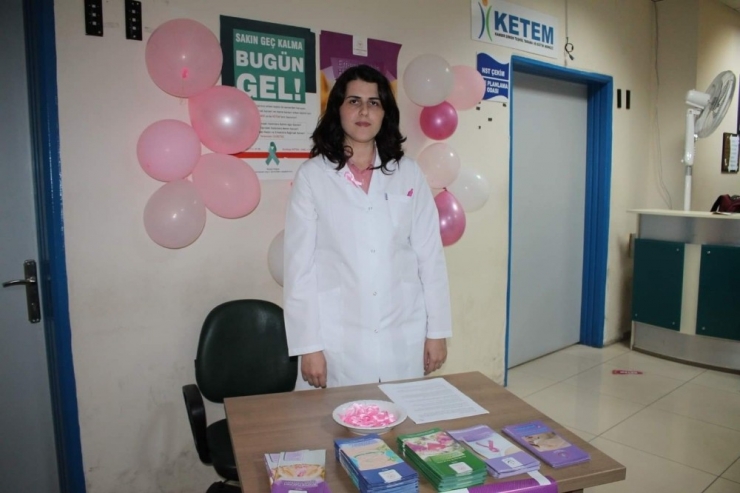 Midyat Ketem Biriminden Meme Kanseri Bilinçlendirme Standı Açıldı