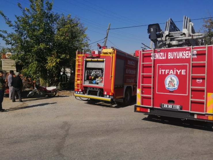 Denizli’de Yangında Dumandan Etkilenen Vatandaşı İtfaiye Ekipleri Kurtardı