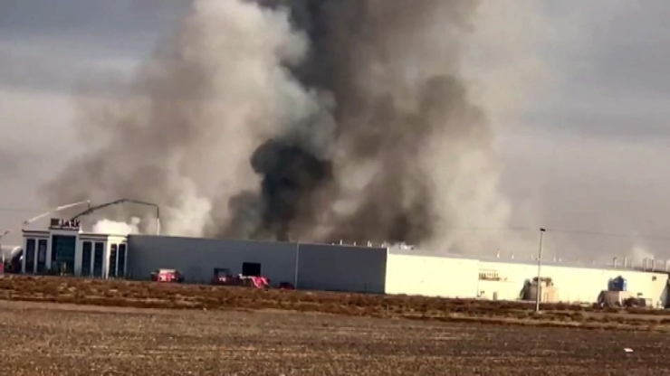 Ereğli Organize Sanayi Bölgesinde Fabrika Yangını