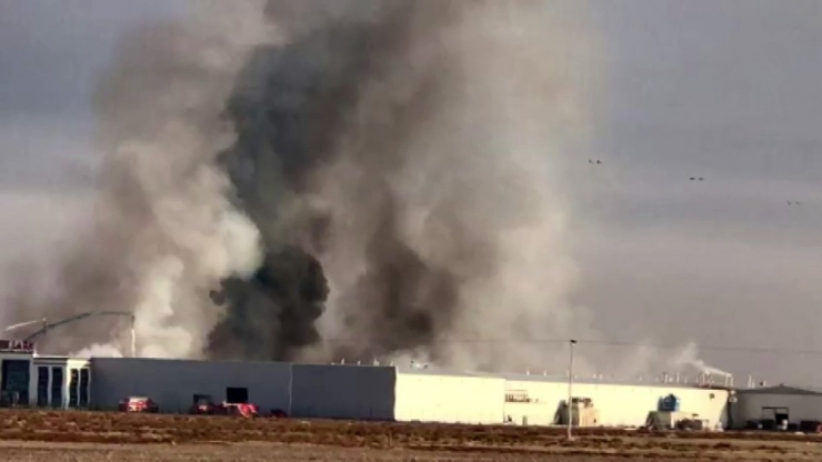 Ereğli Organize Sanayi Bölgesinde Fabrika Yangını