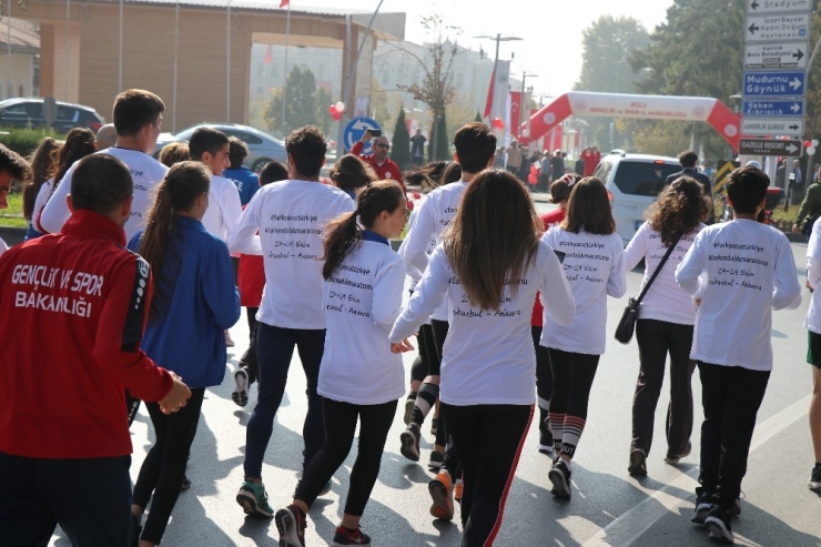 Farkındalık Koşusu’na Katılan Sporcular Bolu’ya Ulaştı