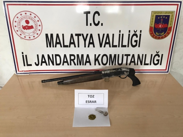 Malatya’da Jandarmadan Esrar Operasyonu