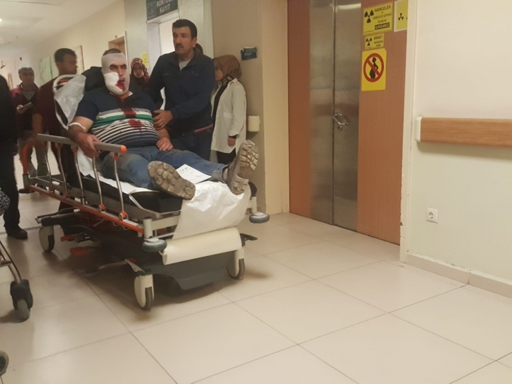 Kopan Vincin Demiri Suratına Çarptı