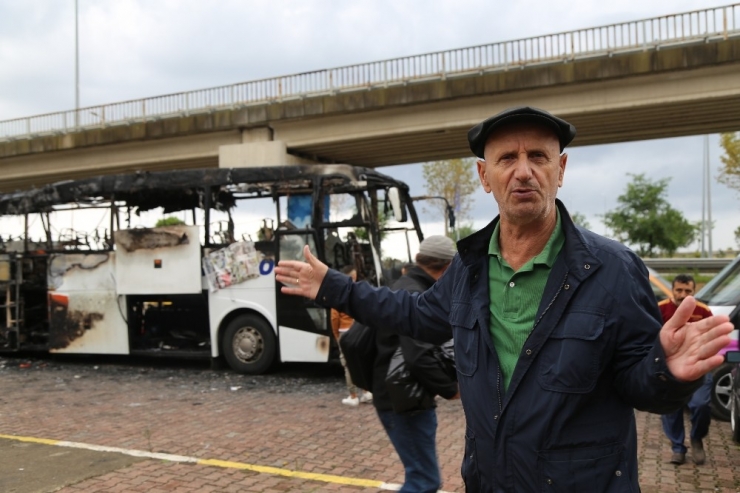 Otobüs Yangınlarına "Otobüslerdeki Televizyon Ve Prizler Sebep Oluyor" İddiası