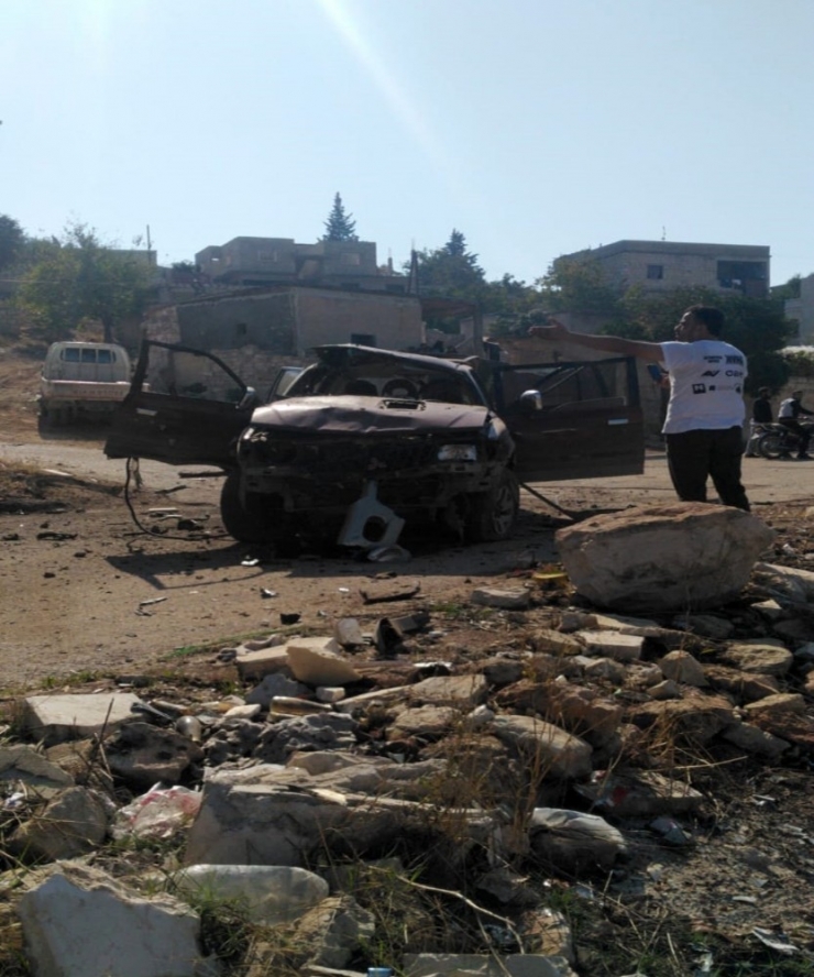 Çobanbey’de Bomba Yüklü Motosiklet Patladı