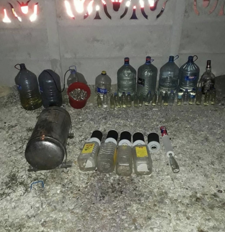 Tekirdağ’da 333 Litre Kaçak İçki Ele Geçirildi