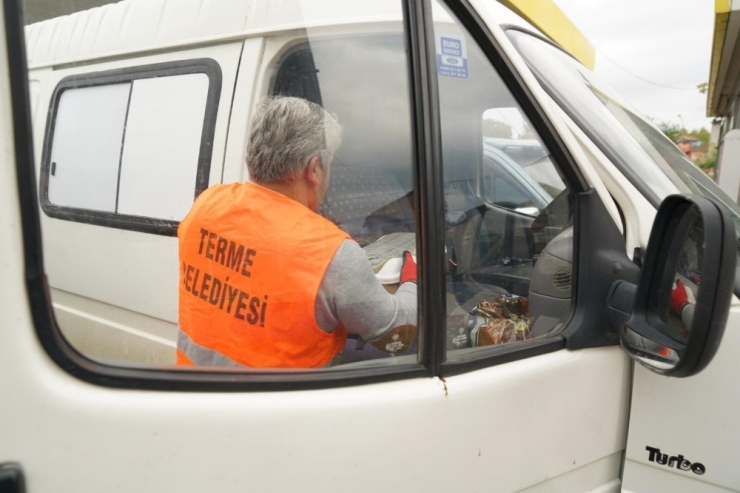 Hasta Kedinin İmdadına Terme Belediyesi Yetişti