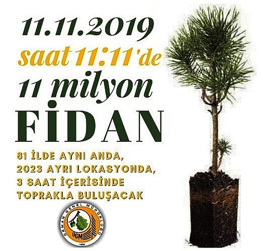 Milyonlarca Fidan Toprakla Buluşacak