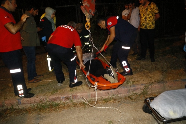 Yük Trenin Çarptığı Kişi Ağır Yaralandı