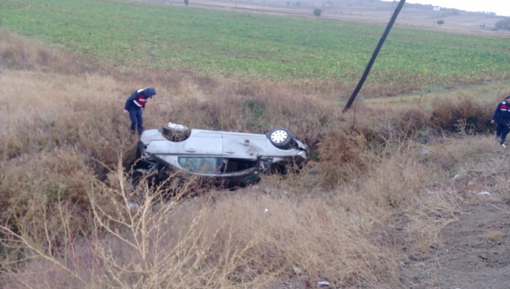 Otomobil Takla Attı: 5 Yaralı