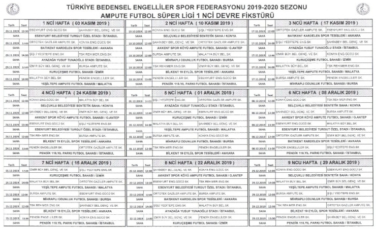 Ampute’de Heyecan Başlıyor