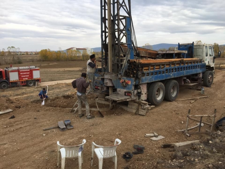 Çavdarhisar’da Su Arama Çalışmaları