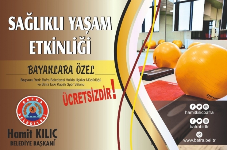 Bafra’daki Sağlıklı Yaşam Etkinliğine Büyük İlgi