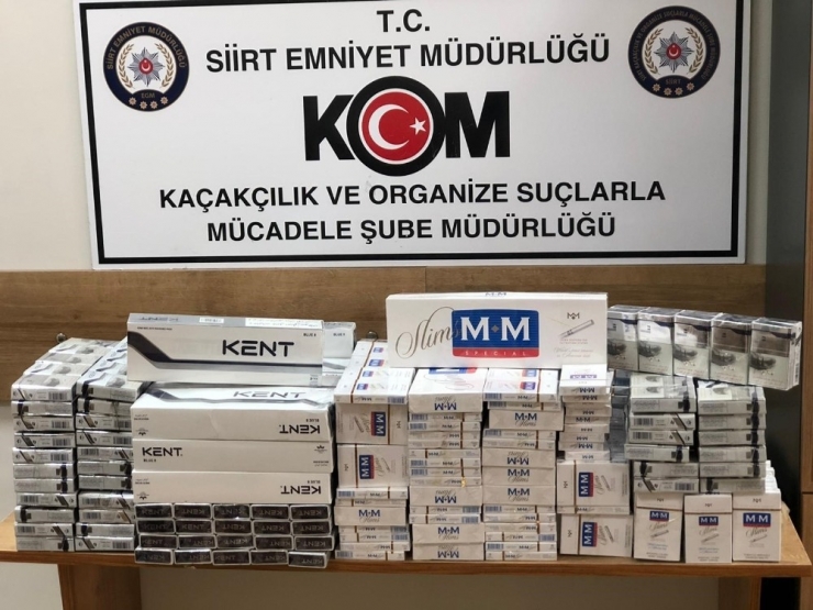 Siirt’te Kaçak Telefon Ve Sigara Ele Geçirildi