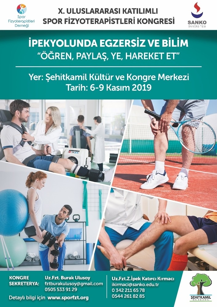 “X. Uluslararası Katılımlı Spor Fizyoterapistleri Kongresi”