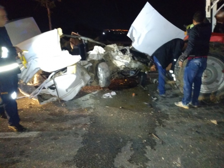 Hurdaya Dönen Otomobilden Yaralı Kurtuldu