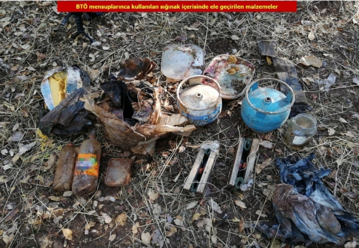 Teröristlerin İnleri İmha Edildi