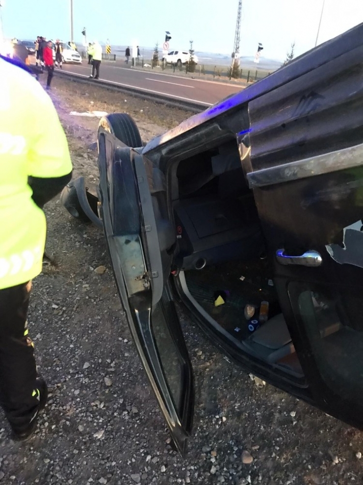 Kars’ta Trafik Kazası: 1 Yaralı