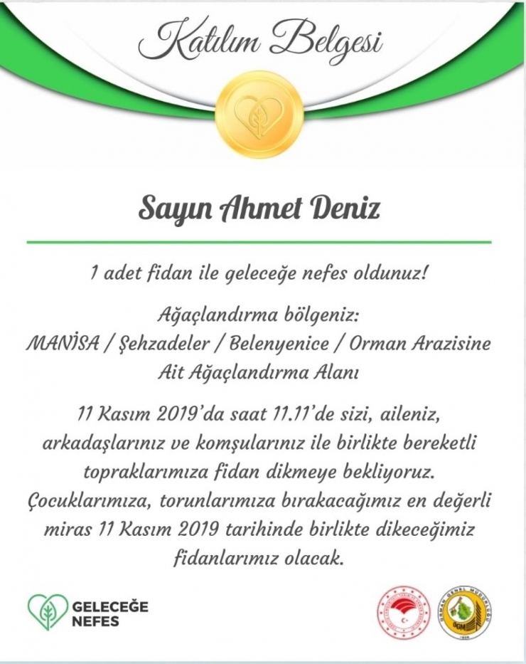 Vali Deniz’den Manisalılara ‘Geleceğe Nefes Ol’ Daveti