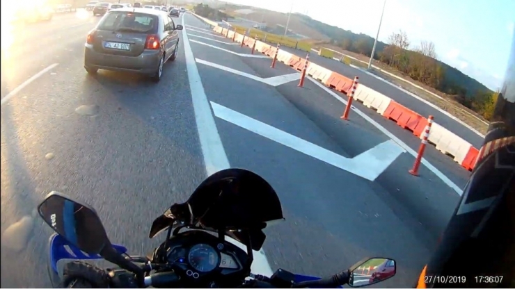 Tem Otoyolu’nda Korkutan Kaza Kamerada