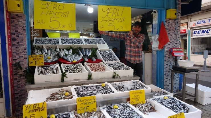 Hamsi 5 Liraya Düştü, Vatandaşlar Balıkçılara Akın Etti