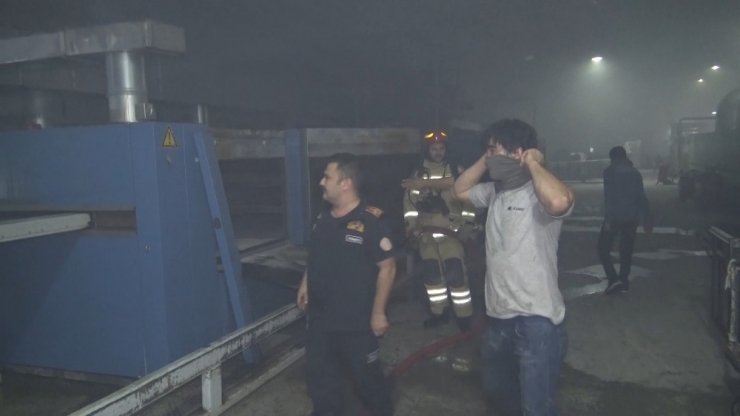 Tekstil Fabrikasında Korkutan Yangın