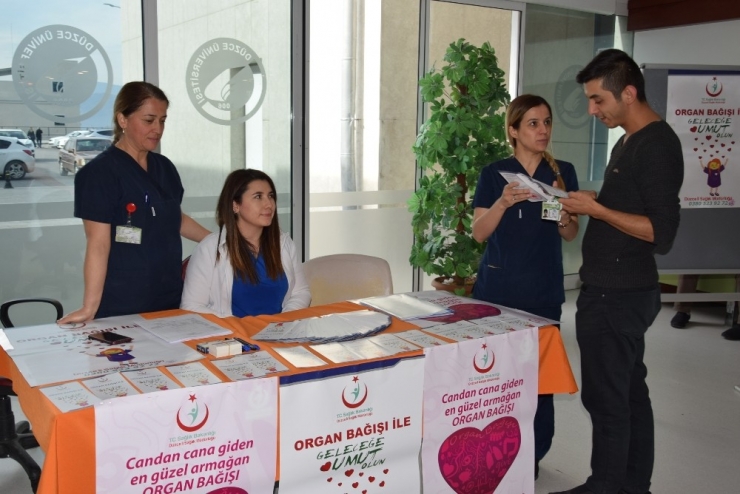 Organ Ve Doku Bağışı Farkındalık Standı Kuruldu