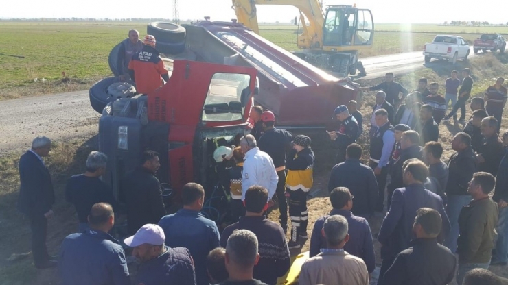 Aksaray’da Kamyon Devrildi: 1 Yaralı