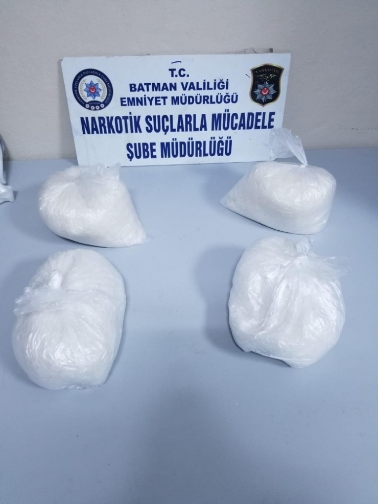 Batman’da 7 Kilo 750 Gram Uyuşturucu Madde Ele Geçirildi