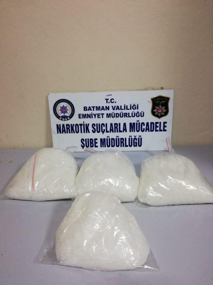 Batman’da 7 Kilo 750 Gram Uyuşturucu Madde Ele Geçirildi